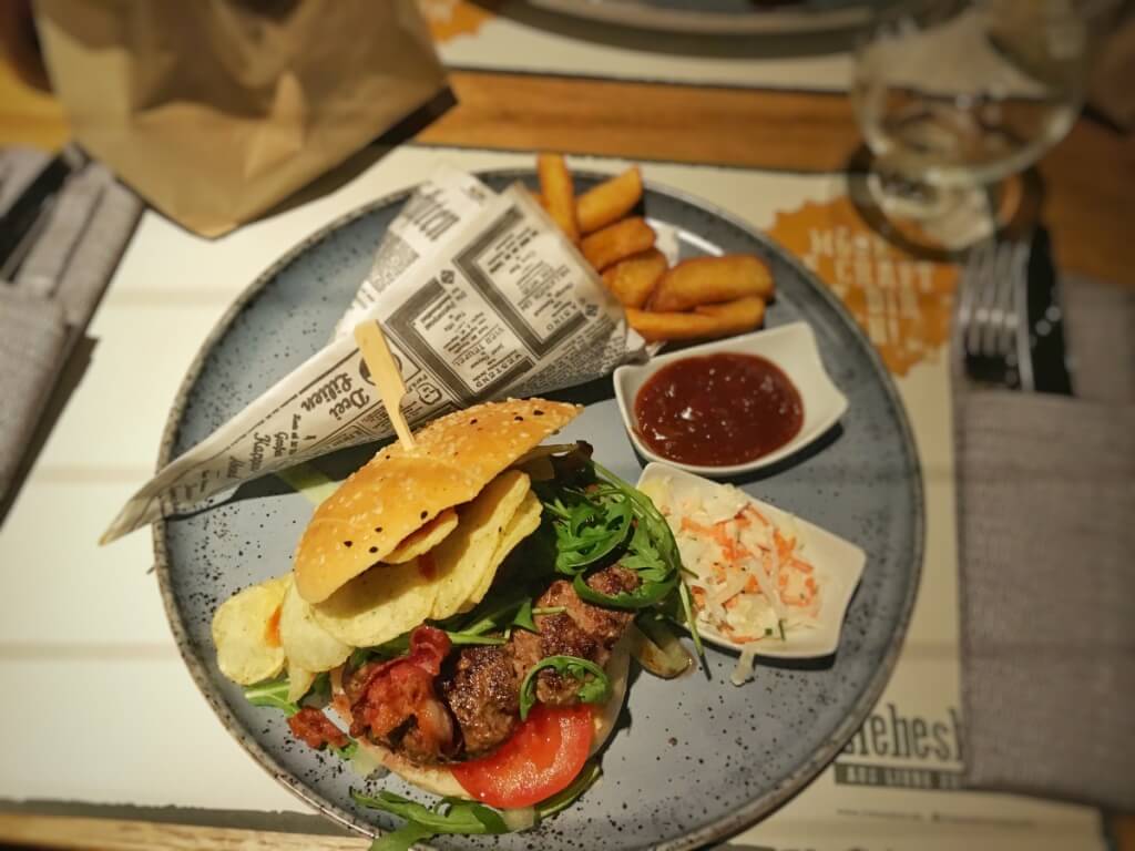 Burger im Liebesbier