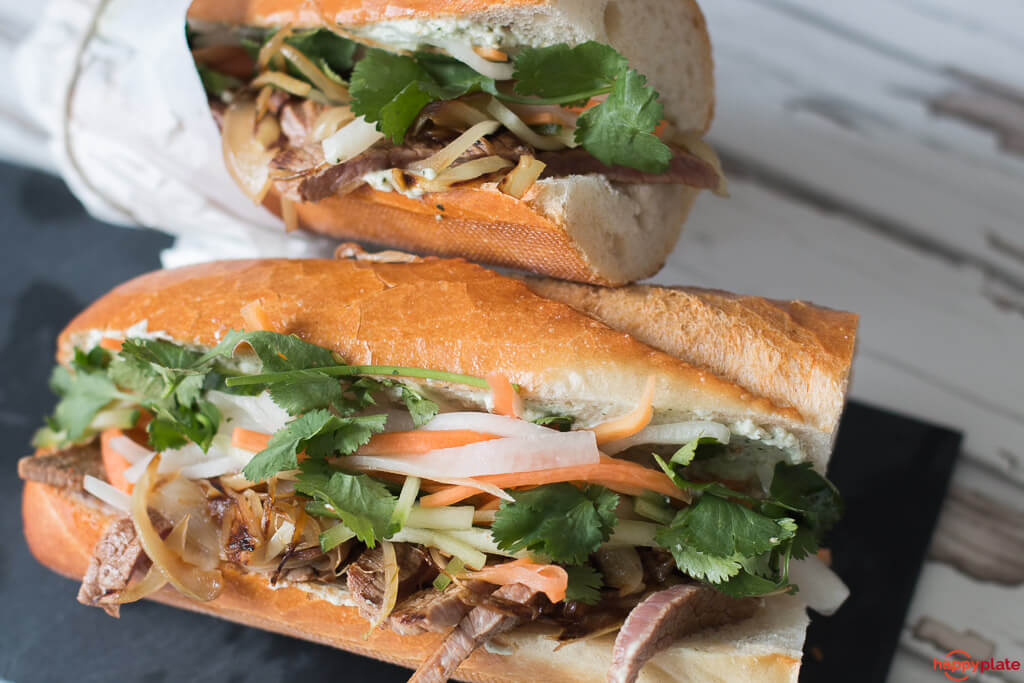 Banh Mit vietnamesisches Sandwich mit Rind