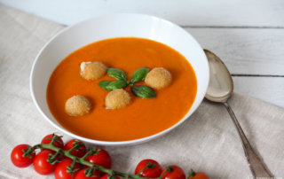 Selbstgemachte Tomatensuppe