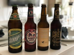 Auswahl der Biere für den Supper Club in München